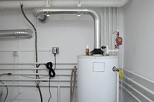 a decentrailzed water heating system that was recently installed by an HVAC contractor so the homeowner can enjoy hot water