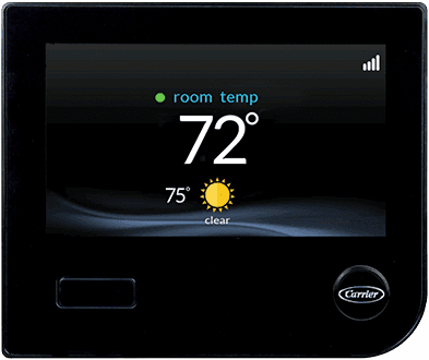 The Infinity Touch Control smart thermostat by Carrier