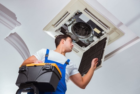 spring HVAC ducts thermostat