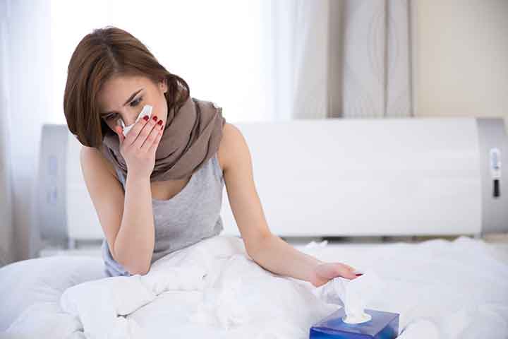 An ill woman