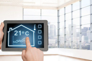 ipad app for a smart home thermostat