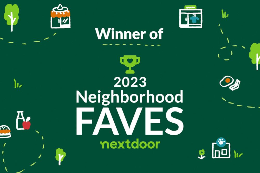 Presidential, Winner of Nextdoor 2023 Neighborhood Faves