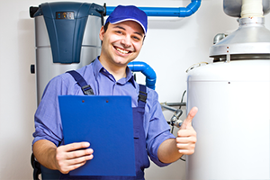 call HVAC professional to repair air conditioner leak