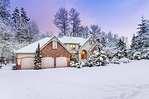 a winter house with high indoor humidity levels causing discomfort in the home
